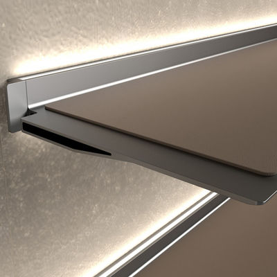 Modulo montato a parete cucina modulare gabinetti per uffici modulari ripiani galleggianti di alluminio
