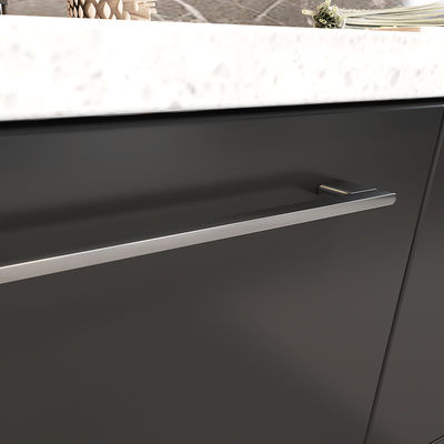 200 mm 228 mm Armadio nero opaco Maniglie di hardware Tirate ingombri
