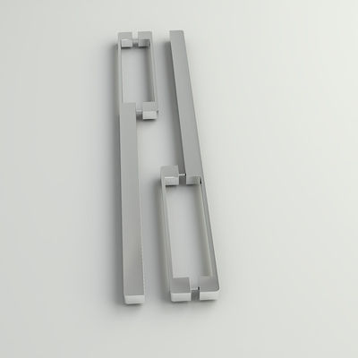 Manicelle per porte da cucina in alluminio cromato spazzolato da 128 mm per armadio