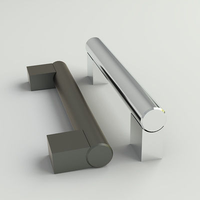 Armadio in alluminio a telaio sottile con maniglie da 96 mm