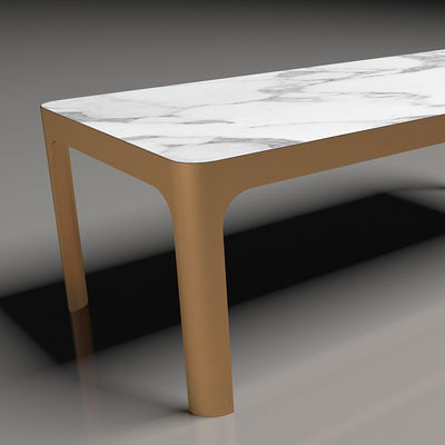 180x90 150x80 Arredamento da tavolo da tè in marmo di alluminio