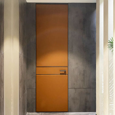 Porta interna in alluminio e acciaio ODM Finitura in pelle per stanza