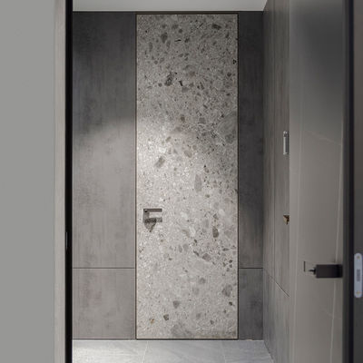 Porta interna a cornice di alluminio nero insonorizzato Rockstone Finish