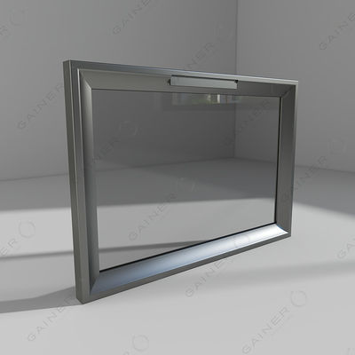 Arredamento modulare in vetro a prova di fuoco per porta d'angolo in alluminio con finitura anodizzata per cucina