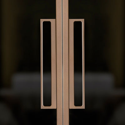 Aluminio interno 96x96 Porta scorrevole in vetro Telescopia interno Porte scorrevoli per casa