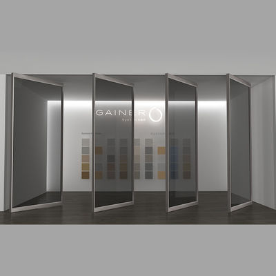 Porta anteriore pivotata in vetro in alluminio porta doccia pivotata a montatura multi-panele