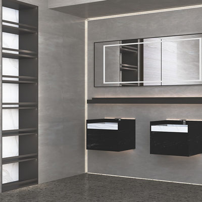 Scala di roccia Conteggio Specchiato Bagno Vanità Armadio Con Luci OEM