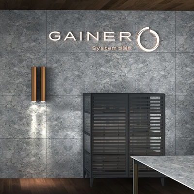 Credenza moderna in vetro alluminio di lusso personalizzata per soggiorno
