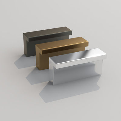 Finitura di lucidatura di alluminio Chrome Armadio Manopola Champagne spazzolato