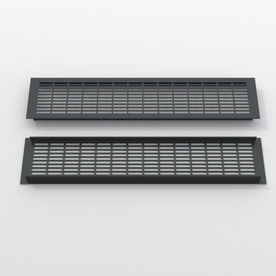 Griglia di ventilazione in lega d'alluminio d'argento 110 * 250 mm per condizionamento dell'aria Diffusore d'aria di ritorno