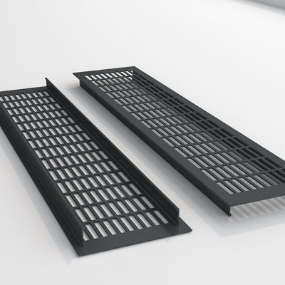 Griglia di ventilazione in lega d'alluminio d'argento 110 * 250 mm per condizionamento dell'aria Diffusore d'aria di ritorno