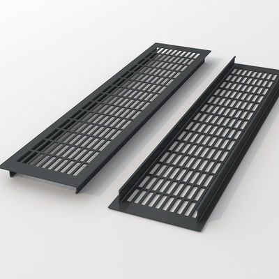 Griglia di ventilazione in lega d'alluminio d'argento 110 * 250 mm per condizionamento dell'aria Diffusore d'aria di ritorno