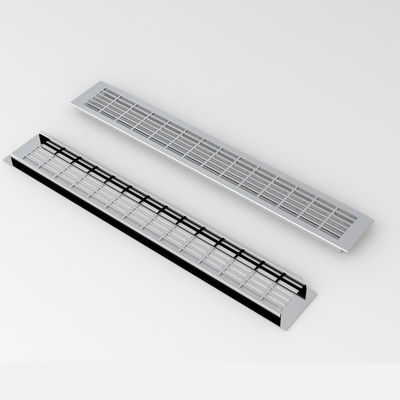 Coperchio di ventilazione di aria in alluminio coperchio decorativo di ventilazione professionale griglia di ventilazione Matt nero