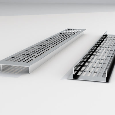 80mm Profilo di alluminio Armadio Cornice di ventilazione Lavabo Armadio di cucina Griglia d'aria incorporata persiane