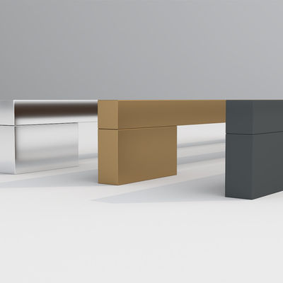 Porta armadietto in acciaio inossidabile lunghissimo Arredamento in oro di lusso Arredamento a forma di U Hardware armadio a trazione